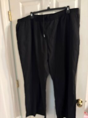 Men's Black Drawstring Chinos